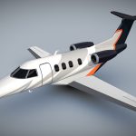 Embraer Phenom 100 lowpoly private jet
