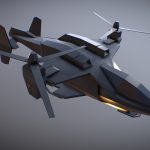 Futuristic Helicopter