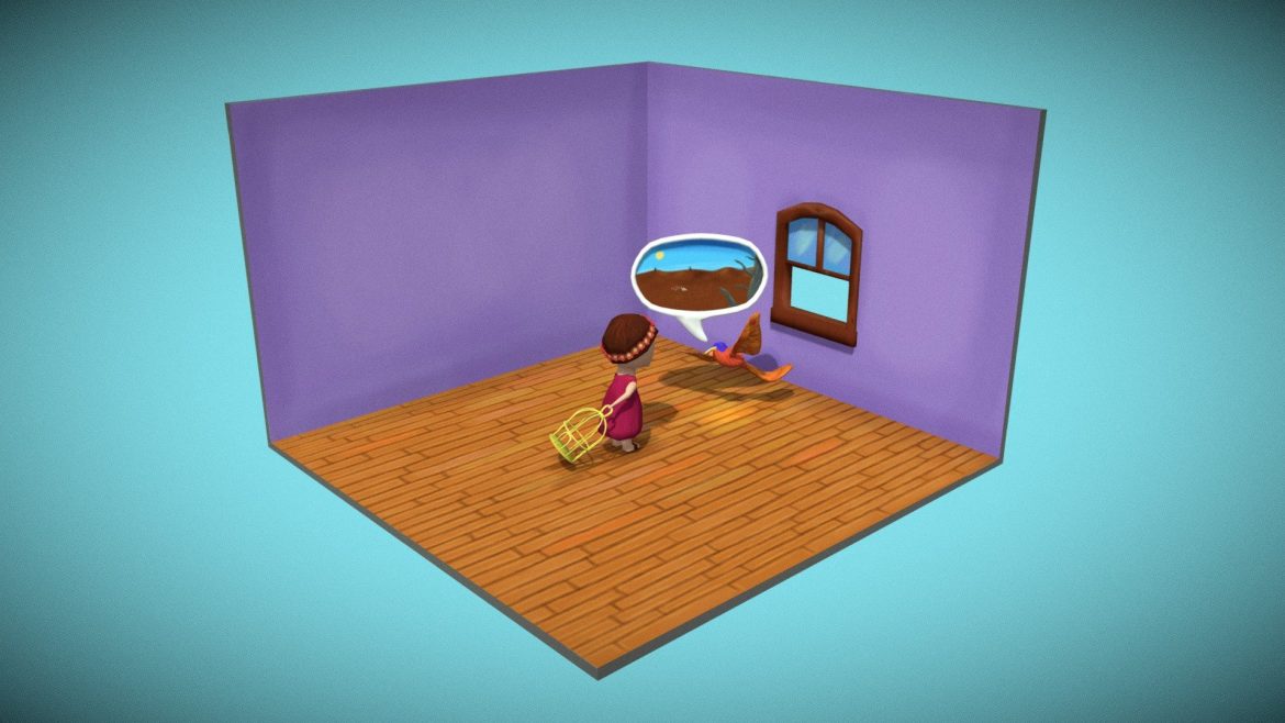 girl and enchanted bird.thumb