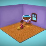 Girl and Enchanted Bird