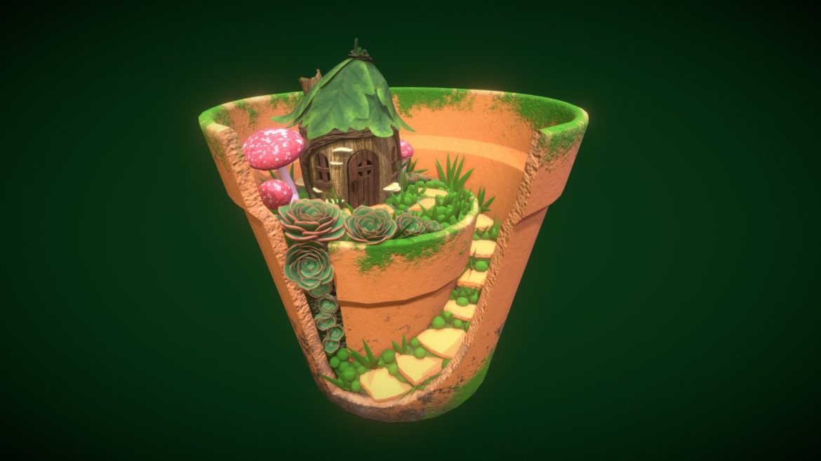 gnome home in the garden.thumb