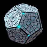 Hedra Pentagon Space Station Sphere Lowpoly