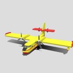 Low Poly Canadair CL 215