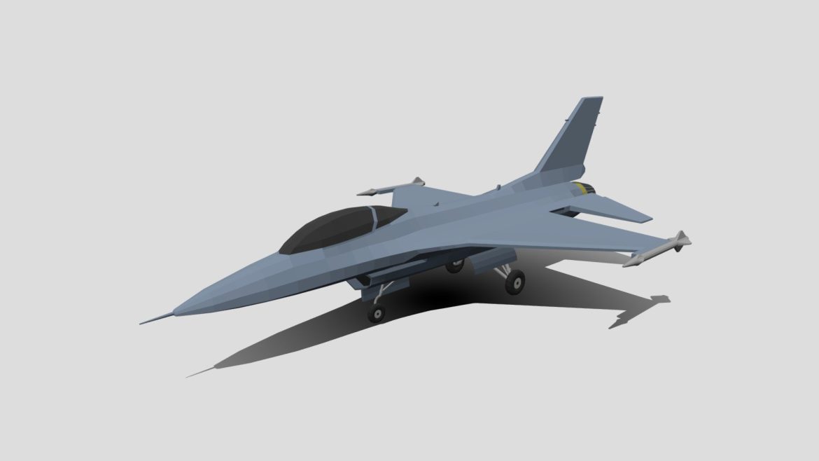 low poly cartoon f 16c fighting falcon.thumb
