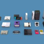 Low poly consoles