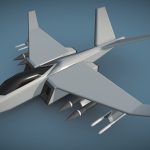 Lowpoly Military Jet