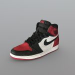 Nike Air Jordan 1 Sneaker (Bred)