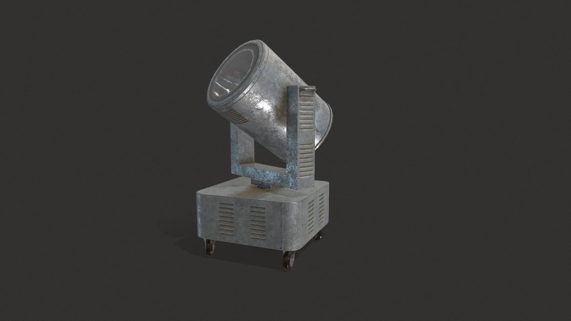 riged searchlight 3d model.thumb