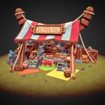 Talizar’s Bazaar – Stylized Marketplace