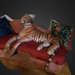 Tiger on the couch