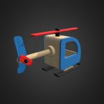 Wooden Helicopter Toy