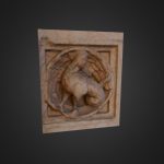 Zoophorus by Antelami (tile 68) (Italy): monster