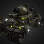 Animated German Super Tank