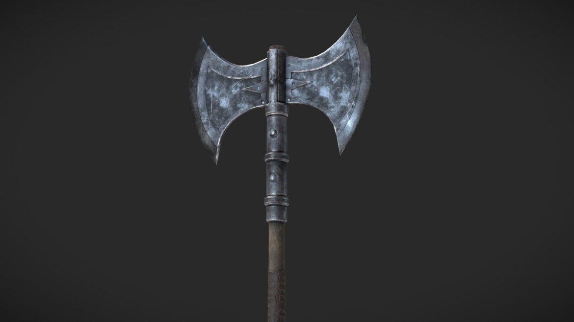 battle axe iron weapons set tesskyblivion.thumb
