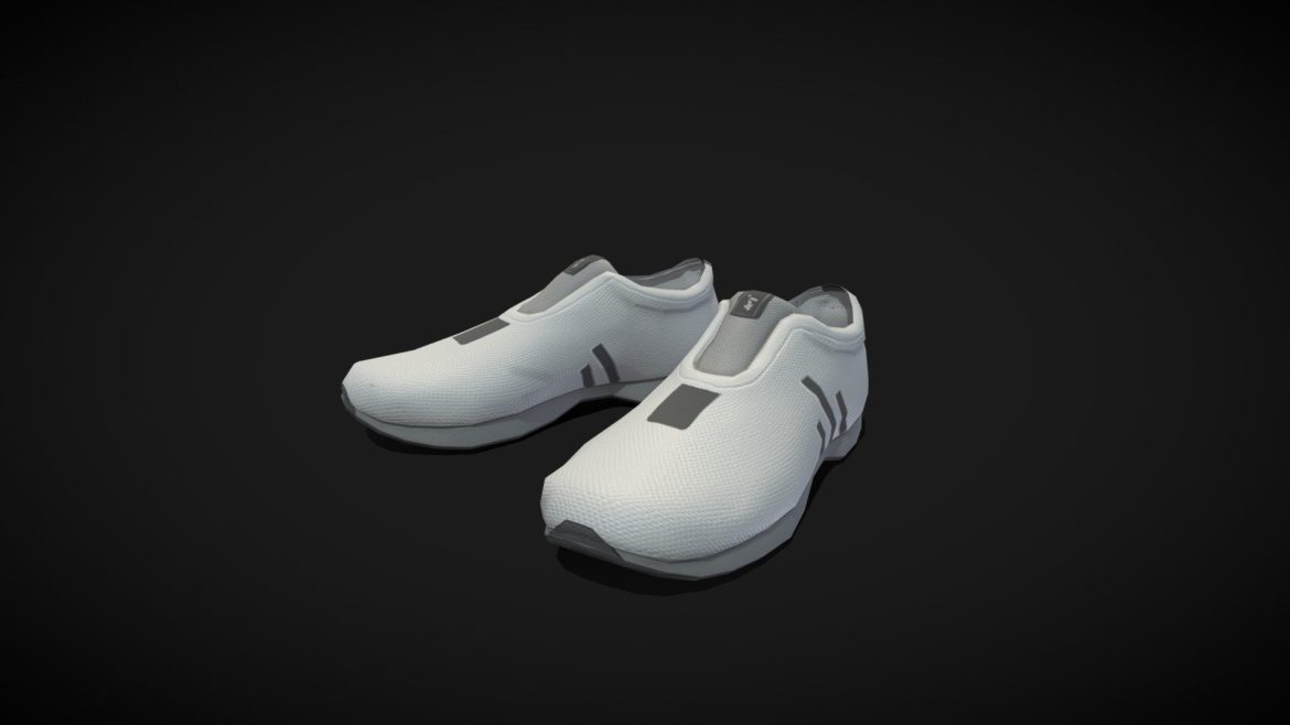 casual sport shoes low poly.thumb