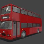 Double Decker Bus Closed Top Animated