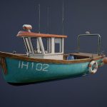 Fishing Ship game-ready asset
