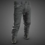 Gray Jeans Pants