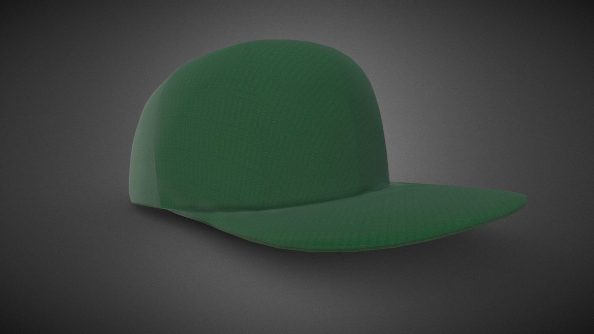 green snapback cap.thumb 1