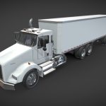 Kenworth T800 Box Trailer