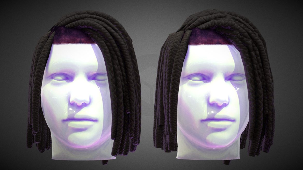 medium length braided dreads female hairstyle.thumb