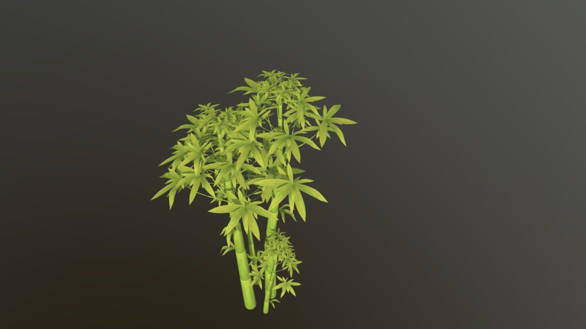 midpoly handpainted bamboo grove cartoon style.thumb