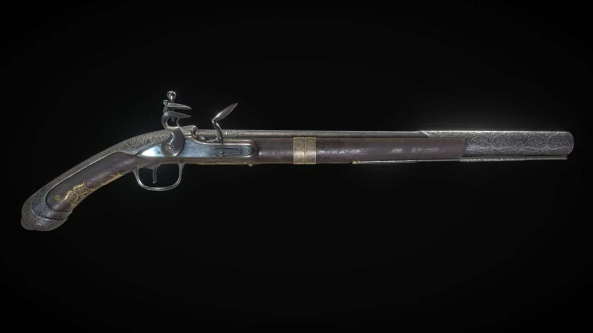 ottoman era flintlock pistol.thumb