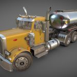 Peterbilt fuel tanker semi truck