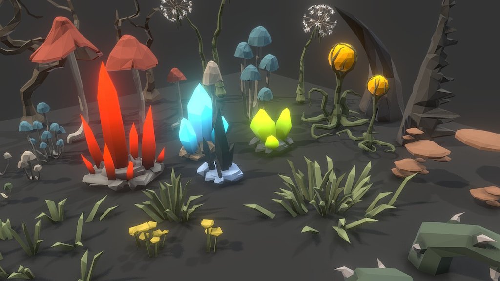 polygon dungeon plants.thumb
