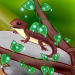 Red eyed crocodile skink