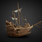 Ship 20k VR PBR Unreal PKG 1×1 pixel