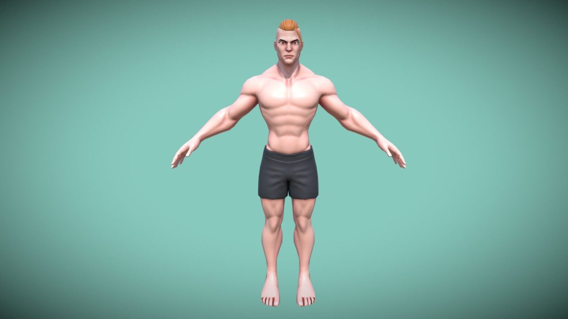 stylized male character base mesh game ready.thumb