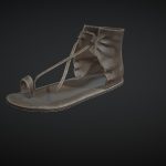 Used leather sandal (Mayan era)