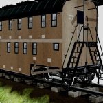 A double decker train car in the Russian Empire