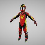 Biker Motorcycle Rider – Rigged