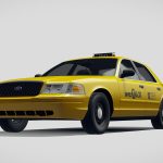 CrownVictoria New York Taxi yellow cab 1998-2001