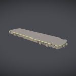 Low-Poly Empty Carriage