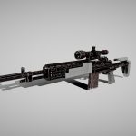 M14 EBR sniper rifle