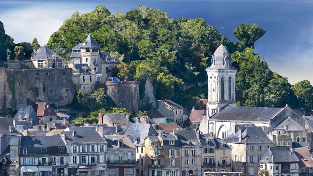 montignac in perigord partial view.thumb
