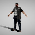 Outlaw Biker Harley Rider