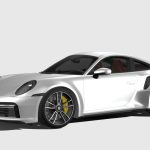 porsche 911 turbo s 2021 lowpoly.thumb