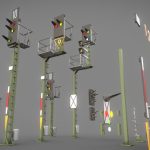 railway signals ks high poly.thumb
