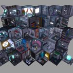 Sci-Fi rooms Low poly
