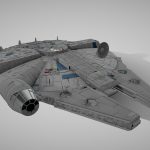 Star Wars Millennium Falcon Space Ship