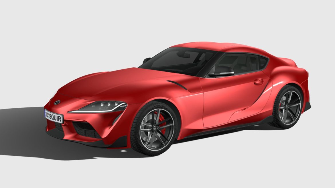 toyota supra 2020 lowpoly.thumb