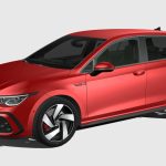 volkswagen golf gti 5 door 2020 lowpoly.thumb