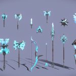 Fantasy Ice Weapon Set