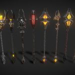 Fantasy Staffs Pack01