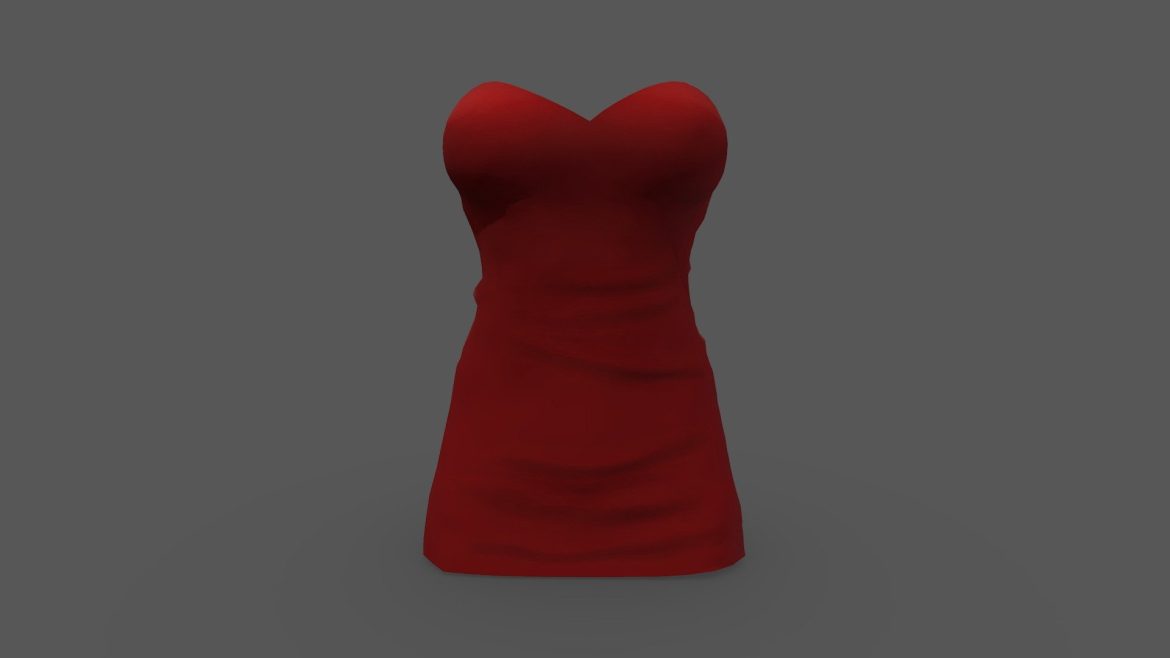 female strapless mini red dress.thumb