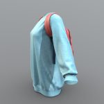 Female Sweat Top With Backpack